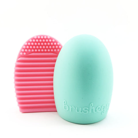 Egg-Shaped Silicone Brush Cleaner