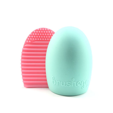 Egg-Shaped Silicone Brush Cleaner