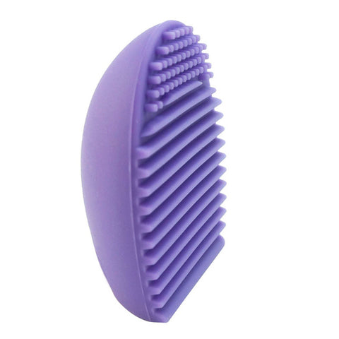 Egg-Shaped Silicone Brush Cleaner