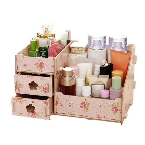 Wooden Cosmetics Organizer
