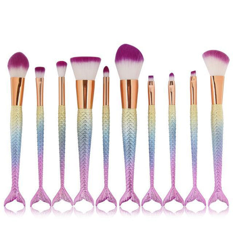 Mermaid Make-Up Brush Set